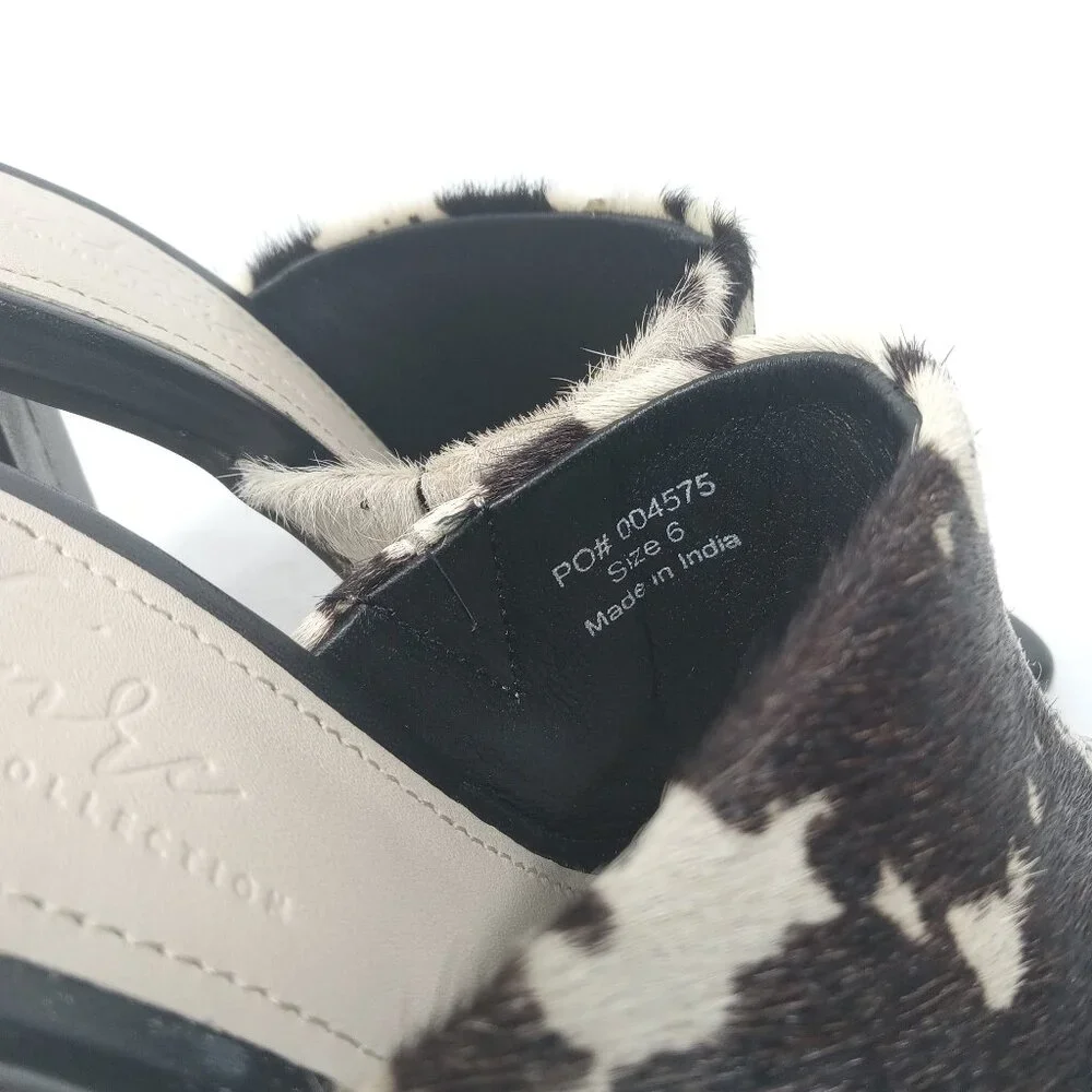 SIGNATURE By Journee Collection Deena Cow Hair Print Sandal In Womens Size 6